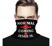 Bandana Gaiter Normal Isn'T Coming Back Jesus Is Cooling Face Tube Mask Sweat Absorption Snoods For Running Walking Fishing 2 Pcs
