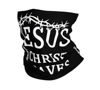 Bandana Jesus Christ Saves Headwear Durable Neck Gaiter Sunscreen Headband For Yoga Fishing Hunting