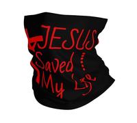 Bandana Jesus Saved My Life Headwear Multifunctional Neck Gaiter Anitdust Headband For Hunting Fishing Yoga