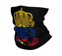 Bandana Lion Colombian Colombia Flag Neck Gaiter Decorative Headwear Washable Tube Scarf For Jogging Hunting Yoga