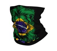 Bandana Lion Funny Brazil Flag Magic Headband Sports Balaclava For Hunting, Motorcycling, Climbing