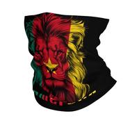 Bandana Lion Funny Cameroon Flag Hair Band Unique Neck Scarf For Hunting, Running, Motorcycling