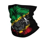 Bandana Lion Funny Saint Kitts Flag Magic Headband Sports Neck Gaiter For Traveling, Motorcycling, Hunting