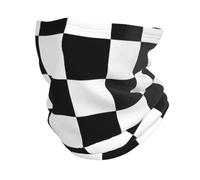 Bandana Multifunctional Headwear Scarf Face Shield Neck Warmer Tube,Huge F1 Formula One Black & White Chequered