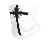 Bandana Religious Faith Jesus Black The Headwear Uv Protection Neck Gaiter Durable Neck Warmer For Climbing Tennis Yoga