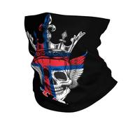Bandana The Faroe Islands Faroese Faeroese Flag Skull Headwear Multifunctional Neck Gaiter Uv Protection Balaclava For Running Skiing Football