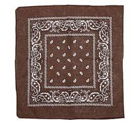 Bandana with original Paisley pattern in brown