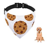 Bandanas For Dogs Cookie Dessert Print For Large Dogs Medium Small Washable Adjustable Scarf Reusable Dog Accessories Accessories Grooming Parties And Daily Wear