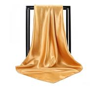 Bandanas For Women 90 * 90cm Solid Square Scarf Fake Imitated Silk Wraps Elegant Floral Head Neck Hair Tie Band Ladies Women Girls Kerchief(6x90cm)