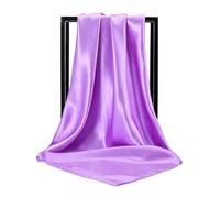 Bandanas For Women 90 * 90cm Solid Square Scarf Fake Imitated Silk Wraps Elegant Floral Head Neck Hair Tie Band Ladies Women Girls Kerchief(C-20)