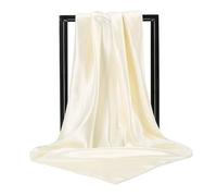 Bandanas For Women 90 * 90cm Solid Square Scarf Fake Imitated Silk Wraps Elegant Floral Head Neck Hair Tie Band Ladies Women Girls Kerchief(Color-8)