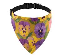 bandanas Soft D-Ringing All Breeds Daily Wear Colorful Folk Floral