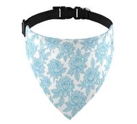 bandanas Soft D-Ringing All Breeds Daily Wear Light Blue Hydrangea