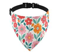 bandanas Soft D-Ringing All Breeds Daily Wear Ornate Blush Floral