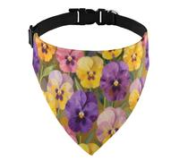 bandanas Soft D-Ringing All Breeds Daily Wear Rainbow tulips