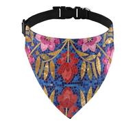 bandanas Soft D-Ringing All Breeds Daily Wear Vintage Navy Floral