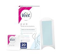 BANDAS DE CERA depilatorias corporales pure piel sensitive 20 u