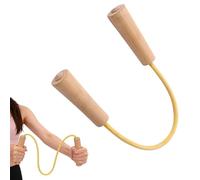 Bande D'Exercice Dorsale - Bande De Résistance Avec Poignée En Bois De Hêtre 15 kg Extenseur Latex Natural Élastique Fitness Musculation Bras Et DOS Outil Pilates Yoga Boxe Entraînement À Domicile