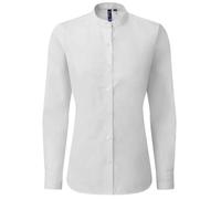 Banded Grandad Collar Formal Shirt Premier White XS