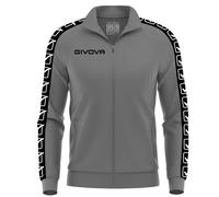 Banded knit sweat jacket Givova Gris 2XL