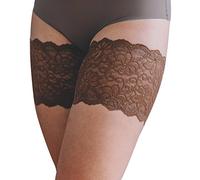 Bandelettes Original Anti-Chafing Thigh Bands - Patented Elastic Design to Prevent Thigh Rub - Comfortable, No-Slip, Skin-Friendly - Size D (X-Large, 68-72 cm), Chocolate Dolce