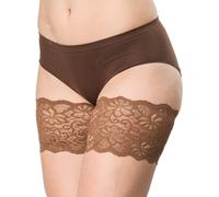 Bandelettes Original Anti-Chafing Thigh Bands - Patented Elastic Design to Prevent Thigh Rub - Comfortable, No-Slip, Skin-Friendly - Size C (Large, 63-67 cm), Chocolate Dolce