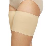 Bandelettes Original Anti-Chafing Thigh Bands - Patented Elastic Design to Prevent Thigh Rub - Comfortable, No-Slip, Skin-Friendly - Unisex, Size E (XX-Large, 73-77 cm), Beige