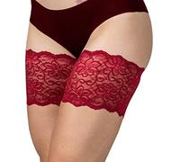 Bandelettes Original Patented Elastic Anti-Chafing Thigh Bands *Prevent Thigh Chafing* - Dolce Red, Size A (Small 53-57 cm)