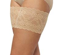 Bandelettes Original Patented Elastic Anti-Chafing Thigh Bands *Prevent Thigh Chafing* - Onyx Beige, Size E (XX-Large 73-77 cm)