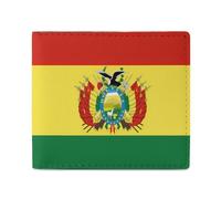 Bandera De Bolivia Funny Wallets Slim Soft Front Pockets Bifold Wallet with ID Credit Card Holder