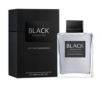 Banderas Perfumes - Black Seduction - Eau de Toilette Spray for Men - Long Lasting - Fresh, Masculine, Casual and Young Fragance - Amber Woody Notes - Ideal for Day Wear 200 ml