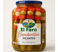 Banderillas - Spanish Spicy Pickle Skewers, 3850ml, tub drained weight: 1800g