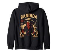 Bandida Chicana Mexican Latina Style Zip Hoodie
