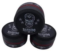 Bandido Aqua Hair Wax No. 1-8 Matt Fibre Hair Wax Hair Styling Wax Men's Hair Gel 150 ml Gel Wax (3 x 150 ml, No. 6)