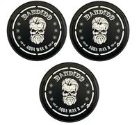 Bandido Hair Styling Aqua Wax No.8 Black 150 ml (Pack Of 3) | Shiny Look | Strong Hold | Hair Wax Men | Mens Hair Gel