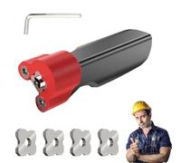 Banding Trimmer Set, 4PCS Carbide Cutter Heads with 12 Precision Bearings, Tool Manual Chamfering R1/R for Woodworking,