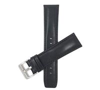 Bandini 22mm Mens Italian Leather Watch Band Strap - Black - Padded - Mat Finish