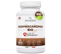 Bandini® Ashwagandha BIO KSM-66® - 180 Vegan Capsules - Premium Quality: Organic Ashwaganda Pills - Natural Supplement from Withania Somnifera Powder - Ayurvedic Remedy for Stress