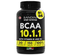 Bandini® BCAA 10.1.1 150 Tablets - Branched Chain Amino Acids 10:1:1 - Leucine, Isoleucine, Valine with Vitamin B1, B6-100% Vegan Lactose Free Aminoacids - Powerful Pre and Post Workout Supplement