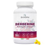 Bandini® Berberine 500mg Pure high Dosage | 180 Vegan Capsules - Pure Berberin H rom Berberis Aristata 97% + Chromium and Black Pepper | Maximum Absorption