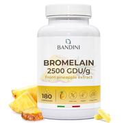 Bandini® Bromelain 180 Capsules 1000mg | 2500GDU High Strength Digestive Enzyme Supplement | 180 Vegan Capsules