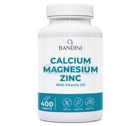 Bandini® Calcium Magnesium Zinc Vitamin D3 + K2 MK7 | 400 Tablets | Copper, Selenium, Manganese, Boron | Supports Bones Teeth Muscle Function & Immunity | High Strength Immune Health Supplement