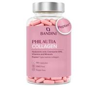 Bandini® Collagen Peptan® and Hyaluronic Acid 180 Capsules + Vitamin C | 1000mg Collagen Marine Hydrolysate Type 1 + Biotin, Zinc, Coenzyme Q10 and Selenium - Elasticity of Skin, Joints and Bones