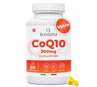 Bandini® CoQ10 200mg | 60 Vegan Capsules of High-Strength Co Enzyme Q10 (2-Month Supply) | Naturally Fermented & Lab Tested Ubiquinone Q 10 | High Absorption Coenzyme Coq 10 Supplement 100% Pure