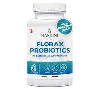 Bandini® FLORAX PROBIOTICS | 2-Month Supply | 18 Bacterial Strains - 20 Billion CFU | Multi-Strain Probiotic Formulation for Digestive System - Gut Friendly | 60 Vegan Capsules for Women & Men
