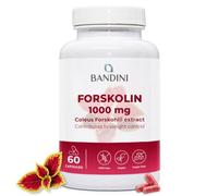Bandini® Forskolin High Dose 1000mg, 60 Capsules, Helps You Feel Lighter | Coleus Forskohlii Extract 35:1, Keto & Low Carb Diet Friendly, Supplement for Men & Women, Vegan, Allergen-Free & GMO-Free