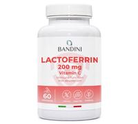 Bandini® Lactoferrin 60 Capsules - 200mg Lactoferrine + 60mg Vitamin C per Daily dose (1 Capsule) - Improves Iron Absorption & Immune System Function - A Component in Colostrum - Vegetarian, GMO-Free