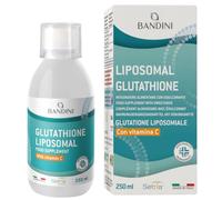 Bandini® Liposomal Glutathione + Vitamin C - Advanced Liquid Antioxidant 250 ml - Reduced Setria® L-Glutathione (250mg) and Vitamin C (790mg) per Serving - High Bioavailability - Liposomal Technology