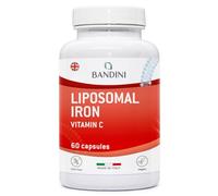Bandini® Liposomal Iron Complex 30 mg - with Vitamin C, Folic Acid, B12, B6, and A - High Bioavailability, Against Tiredness and Fatigue - 60 Capsules