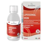 Bandini® Liposomal Iron - Liquid Food Supplement with Iron + Vitamin C - High Dosage, Absorption & Bioavailability - for Tiredness & Fatigue - Vegan & GMO Free - 250ml - 1 Month Supply - with Doser